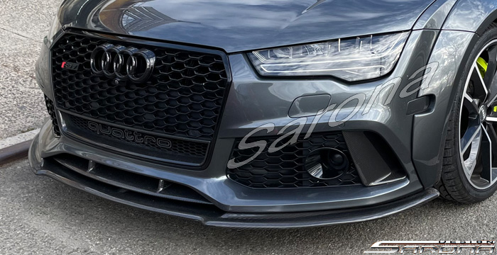 Custom Audi A7  Sedan Front Add-on Lip (2013 - 2017) - $690.00 (Part #AD-009-FA)